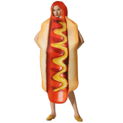 Halloween party costumes, hot dogs cosplay costumes stage performance costumes jumpsuits performance costumes Good Vibrations