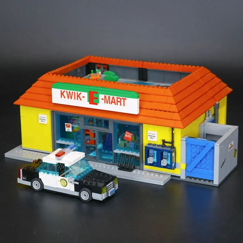 IN stockThe Supermarket House And Kwik E Mart Building Blocks Bricks 16004 16005 Christmas Toy Gift Compatible 71006 71016 Good Vibrations
