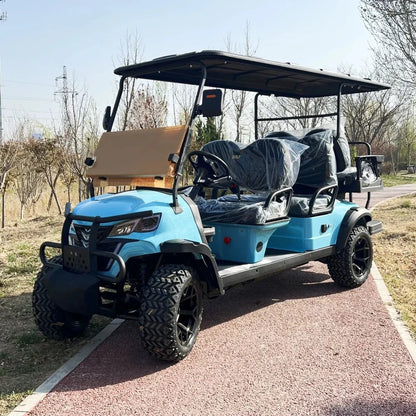 New Customized Club Car Electric Golf Cart With Foldable Rear Seat Adult Ranch Electric Four-Wheeler Electric Car For Adults Good Vibrations