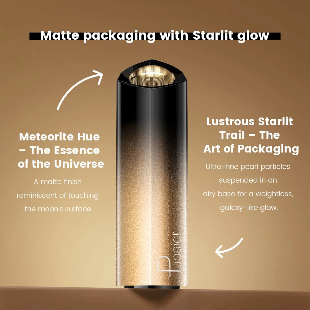 Glitter Lipstick, a pressable pearlescent lipstick, is very shiny like crushed diamond particles, smooth and long-lasting, has a Good Vibrations