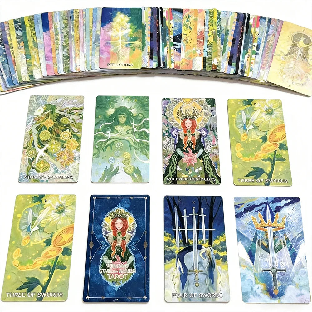 1 Box of Starry Whispers & Garden Tarot (10.3×6 cm), Featuring Exquisite Natural Illustrations, Professional Divination Card Gam Good Vibrations