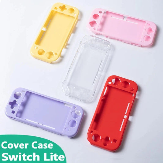 Transparent Soft Cover Case for Nin-tendo Switch Lite Protective Case Full Wrapper Shatterproof Switch Controller Lite Case Good Vibrations