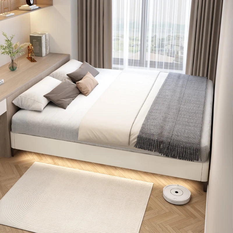 Individual Double Bed Frames Nordic Modern Minimalist Twin Double Bed Bases Wood Sleeping Luxury Cama Queen Size Hotel Furniture Good Vibrations