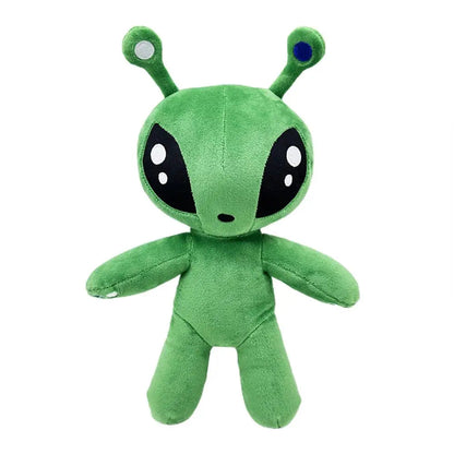 34CM Aftonsparv Green Alien Plush Toy Dolls Cute Animal Stuffed Soft Toy For Childrens Birthday Christmas Gifts Good Vibrations