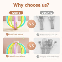 Baby Rattle Toy Wooden Rain Drum With Silicone Baby Sensory Touch Toy Newborn Dental Care Gum Anti-eating Hand Molar Stick Gif Good Vibrations