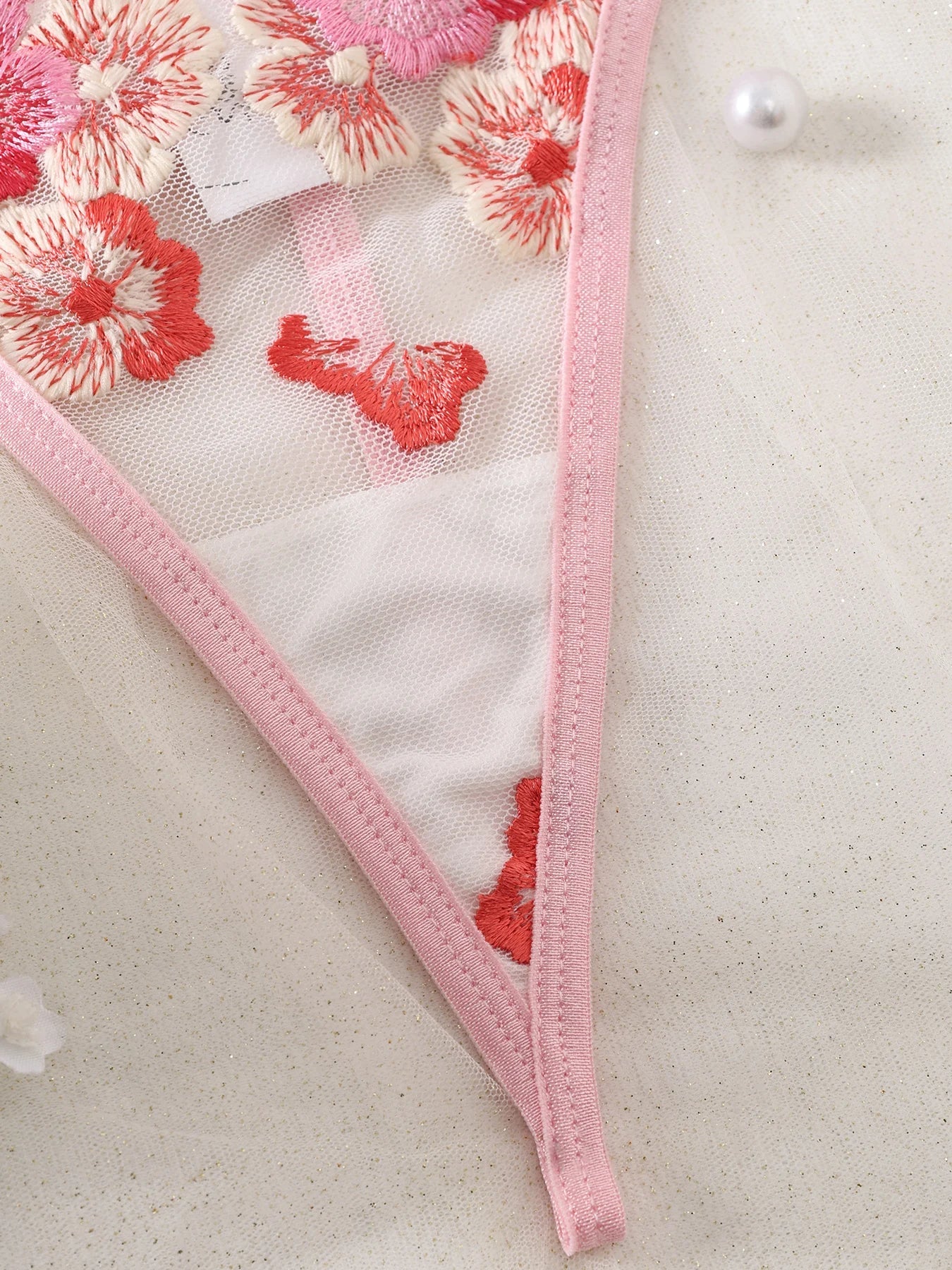 Women's Underwear Set Fancy Woman Semi-Sheer Embroidery Beautiful Bra And Panty Sets Erotic Outfits Sexy Lingerie Good Vibrations