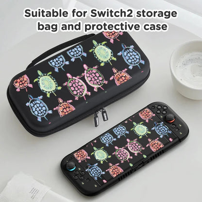 for Switch2 protective case and storage bag, scratch-resistant and drop-resistant, can store game consoles and accessories Good Vibrations