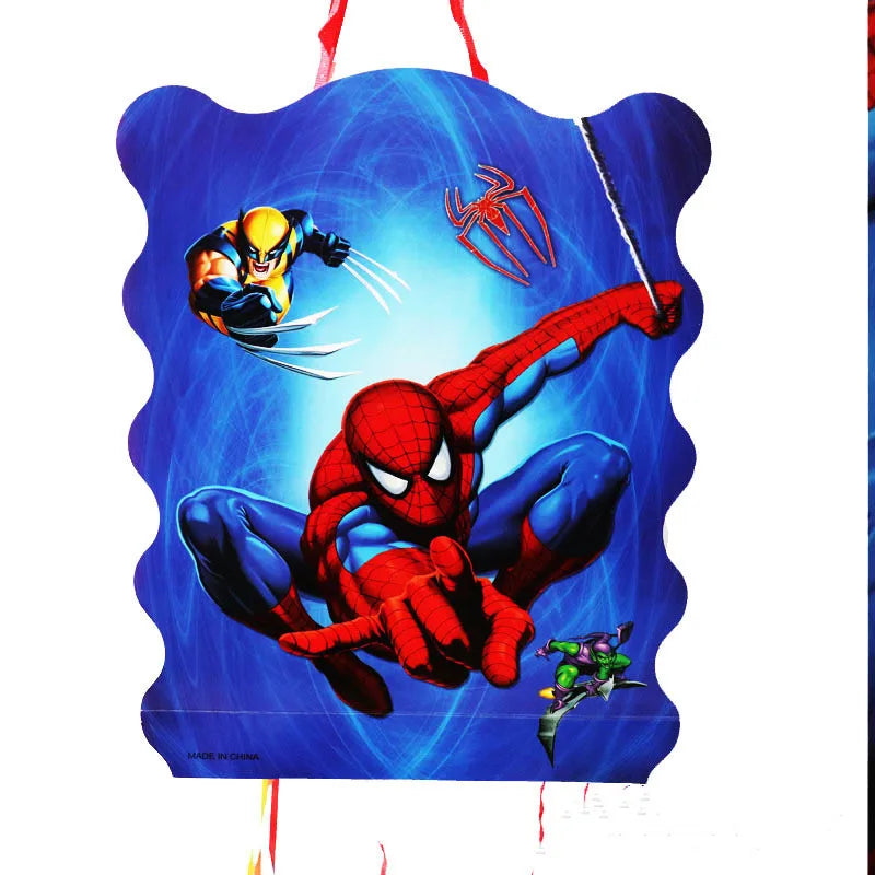 1pcs Superhero Pinatas Birthday Party hero Deco Piñata Event Party Decoration Girls Boys Kids Favors DIY Pinata Good Vibrations