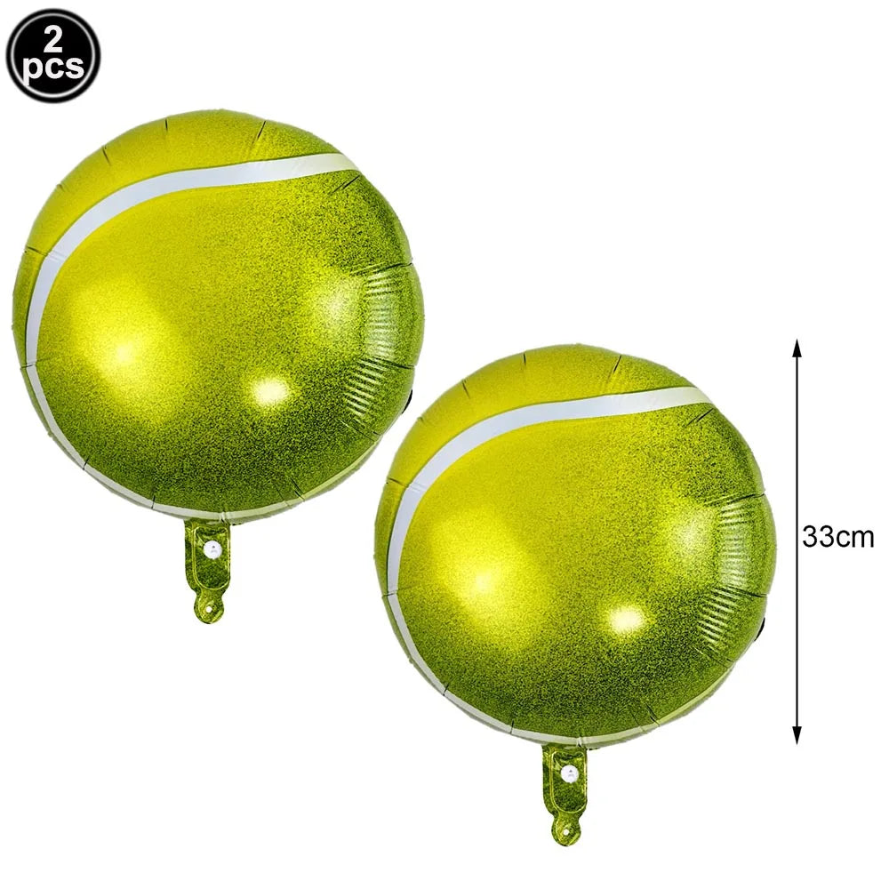 Tennis Party Supplies Paper Plate Napkin Cup Tableware for Boys Baby Shower Tennis Ball Sports Themed Party Birthday Decoration Good Vibrations