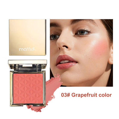 Gold box relief blush nude makeup orange lasting pink rouge makeup plate makeup powder Good Vibrations