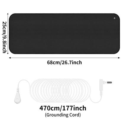 Grounding Mat for Feet Earth Connected Wellness for Pain Relief Muscle Tension Relaxation Travel 25-120CM Grounding Pad Good Vibrations