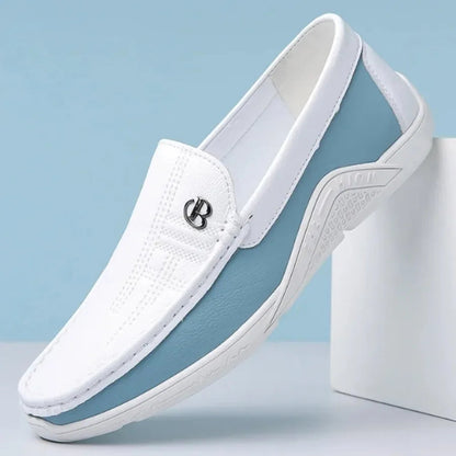 Mens Leather Shoes 2025 Casual Slip on Formal Dress Loafers Breathable Soft Flats for Male Non Slip  Office Work Shoes  sneakers Good Vibrations