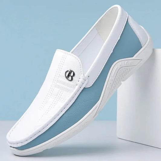 Mens Leather Shoes 2025 Casual Slip on Formal Dress Loafers Breathable Soft Flats for Male Non Slip  Office Work Shoes  sneakers Good Vibrations
