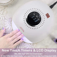 Red Light Nail Lamp Quick Drying Gel Polish With 30/60/120s Timer Auto Sensor Nail Art Machine For Salon Good Vibrations