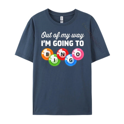 Out Of My Way I M Going Bingo Player T Shirts For Men Adult Men's Shirts Gothic Style Good Vibrations