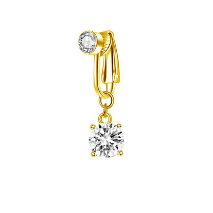 Clip On Belly Button Ring Butterfly Copper Zircon Pink Fake Belly Piercing Umbilical Navel Body Jewelry Trendy Fashion Style Good Vibrations Adult Super Store