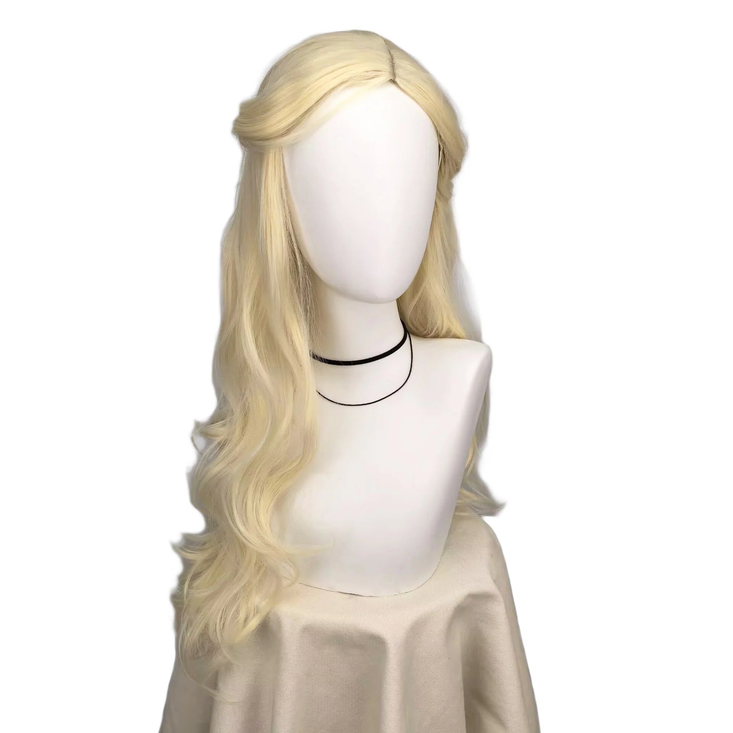 Wicked Women Blonde Wigs Long Wavy Blonde Glinda Cosplay Wigs Heat Resistant Synthetic Hair Halloween Costume Party Good Vibrations