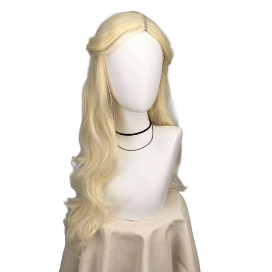 Wicked Women Blonde Wigs Long Wavy Blonde Glinda Cosplay Wigs Heat Resistant Synthetic Hair Halloween Costume Party Good Vibrations