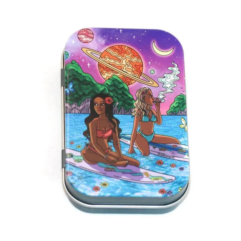 Tinplate Cigarette Case Tobacco Storage Box Humidor Rolling Paper Box Jewelry Candy Coin Key Organizer Flip Gifts Sealed Good Vibrations Adult Super Store