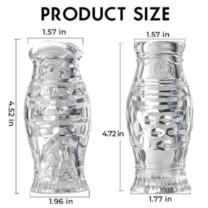 Male Masturbator Cup - Soft Silicone Transparent Vagina Toy