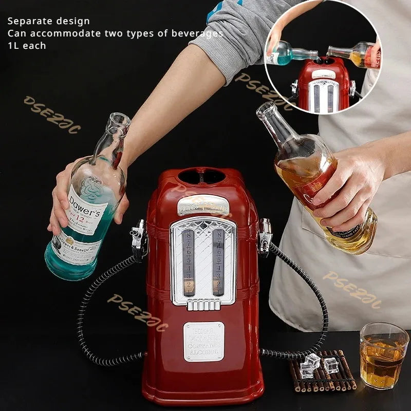 Household Retro Creative Large Capacity Impact Resistant and Pressure Resistant Plastic 2L Bar Double Gun Wine Disperser Tool Good Vibrations Adult Super Store