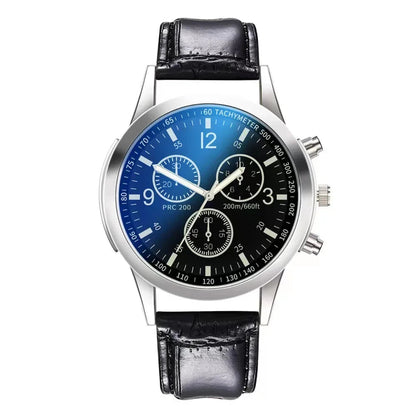 New Men Watches Luxury Band Round Watch Fashion Blu-ray Roman Watch for Man Relojes Para Hombre שעון ספורט Часы Мужские Наручные Good Vibrations
