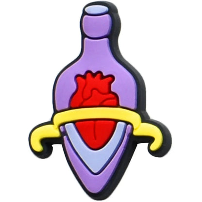 Shoe Charms for Crocs Accessories
 Halloween Shoes Charm for Croc Decorations Pins Men Accessory Jeans Woman Clogs Clips Badges Good Vibrations