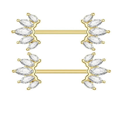 1Pair Green Butterfly Nipple Piercing Jewelry 14G Pink Heart Nipple Rings for Women Flower Nipple Piercing Barbell Pezon Mujer Good Vibrations Adult Super Store