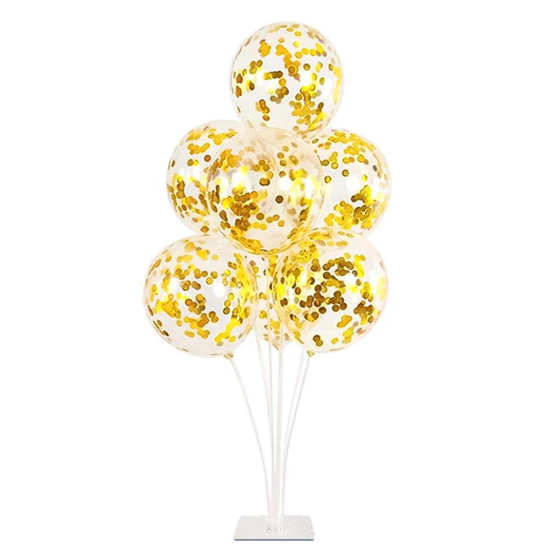 1/2/4/6Set Balloons Stand Wedding Table Balloon Holder Column Birthday Party Decor Kids Baby Shower Confetti Ballons Support Good Vibrations