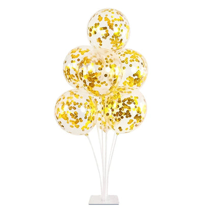 1/2/4/6Set Balloons Stand Wedding Table Balloon Holder Column Birthday Party Decor Kids Baby Shower Confetti Ballons Support Good Vibrations