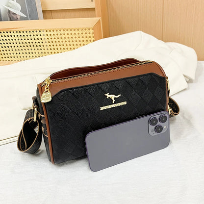 Luxury High Quality Women Messenger Bag Famous Designer Lady Shoulder Bags Fashionable Checkered Trendy Crossbody Bolsas Sac A Good Vibrations