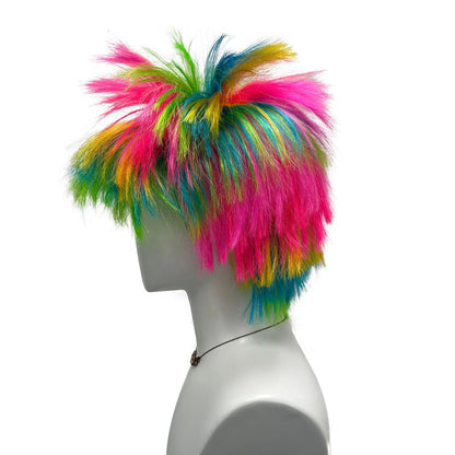Trick colorful dress up wig explosion head hedgehog-inspired style head modeling wigs for costume party Halloween cosplay gifts Good Vibrations