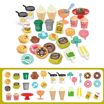 Children's toys: Pretend play, barbecue, fast food, pizza, sushi, afternoon tea, desserts, kitchen food, toy sets Good Vibrations