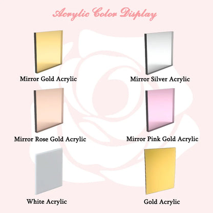 10Pcs Personalised Acrylic Wedding Party Place Names Round 8-10cm Mirror Acrylic Custom Wedding Decor Place Card Party Gift Good Vibrations