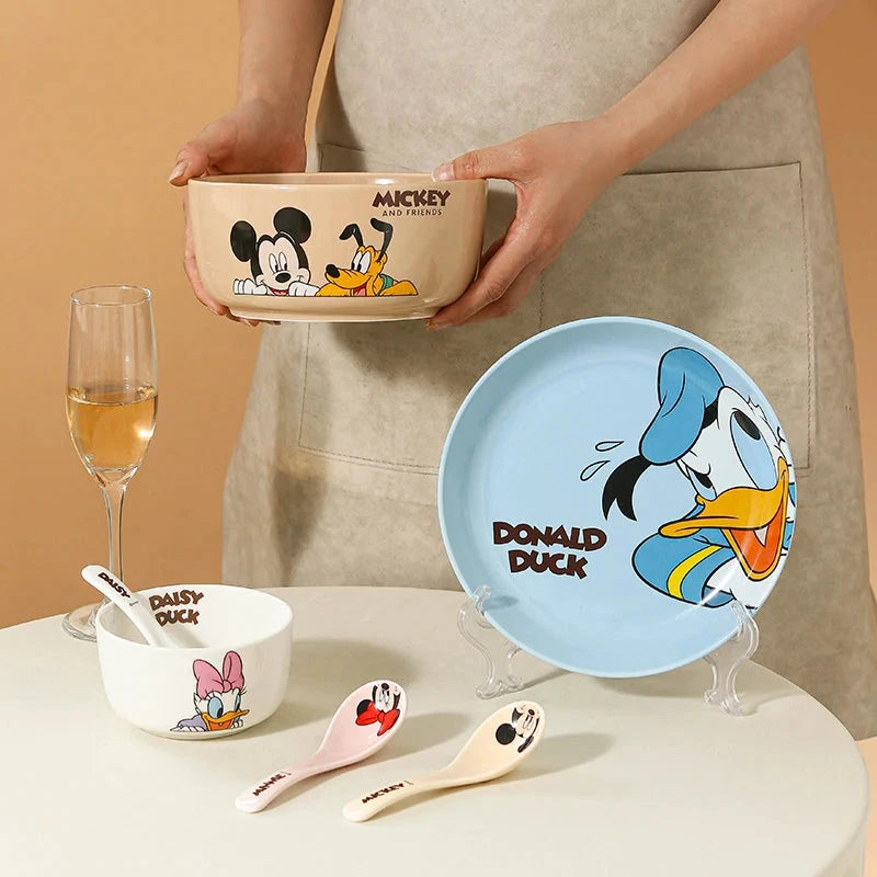 Mickey Minnie Ceramic Tableware Gift Couple Children's Home Cute High-Pretty Tableware Spoon Good Vibrations