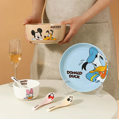Mickey Minnie Ceramic Tableware Gift Couple Children's Home Cute High-Pretty Tableware Spoon Good Vibrations