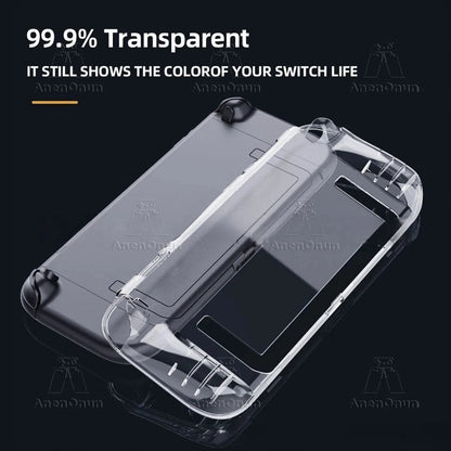 Transparent TPU Case for Switch 2 Shockproof Anti-Scratch Non-Slip Premium Semi-Wrap Protective Cover Ultra-Clear Soft Shell Good Vibrations