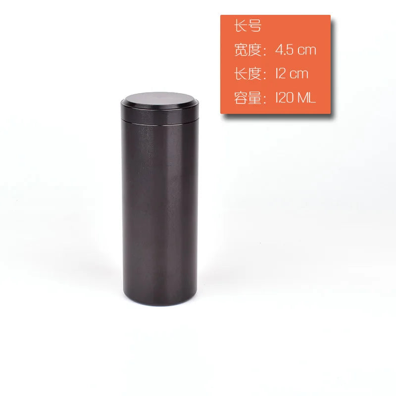 New Airtight Smell Proof Container Quality Stainless Steel Mini Tea Cans Herb Stash Jar Tea Coffee Storage Box Tea Caddies Box Good Vibrations Adult Super Store