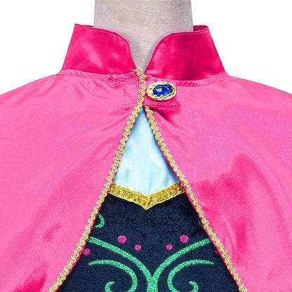 Disney Kids Princess Costume Elsa Anna Halloween Dress Girl Jasmine Moana Dinner Dress Rapunzel Mermaid Pageant Disguise 3-10Y Good Vibrations