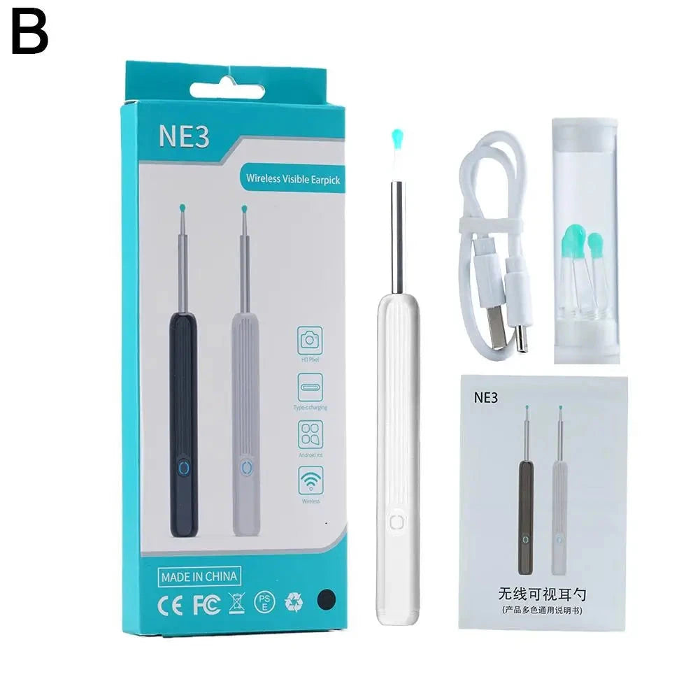 HD Intelligent Visual Luminous Ear Spoon Visual Ear Collecting Endoscope Set Smart Visual Ear Cleaner Wax Removal Tool Good Vibrations