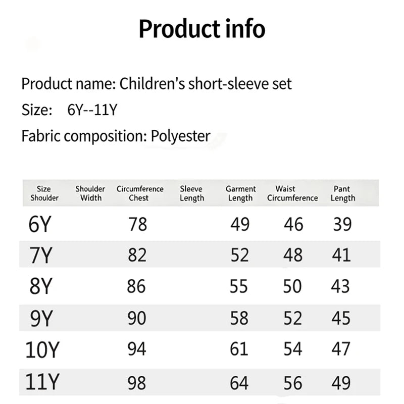Boys' loose sleeveless vest set summer thin cartoon comic portrait boys' tank top and shorts two-piece set children's clothing Good Vibrations