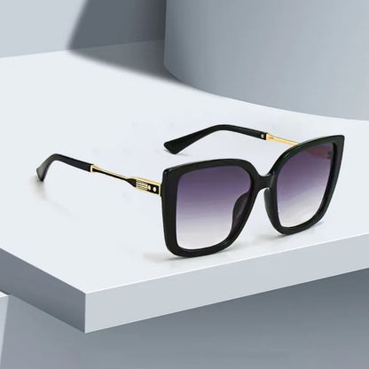 2025 Fashionable Women Sunglasses Large Frame Gradient Color Glasses for Women Exquisite Design for Women Sunglasses for Women Good Vibrations