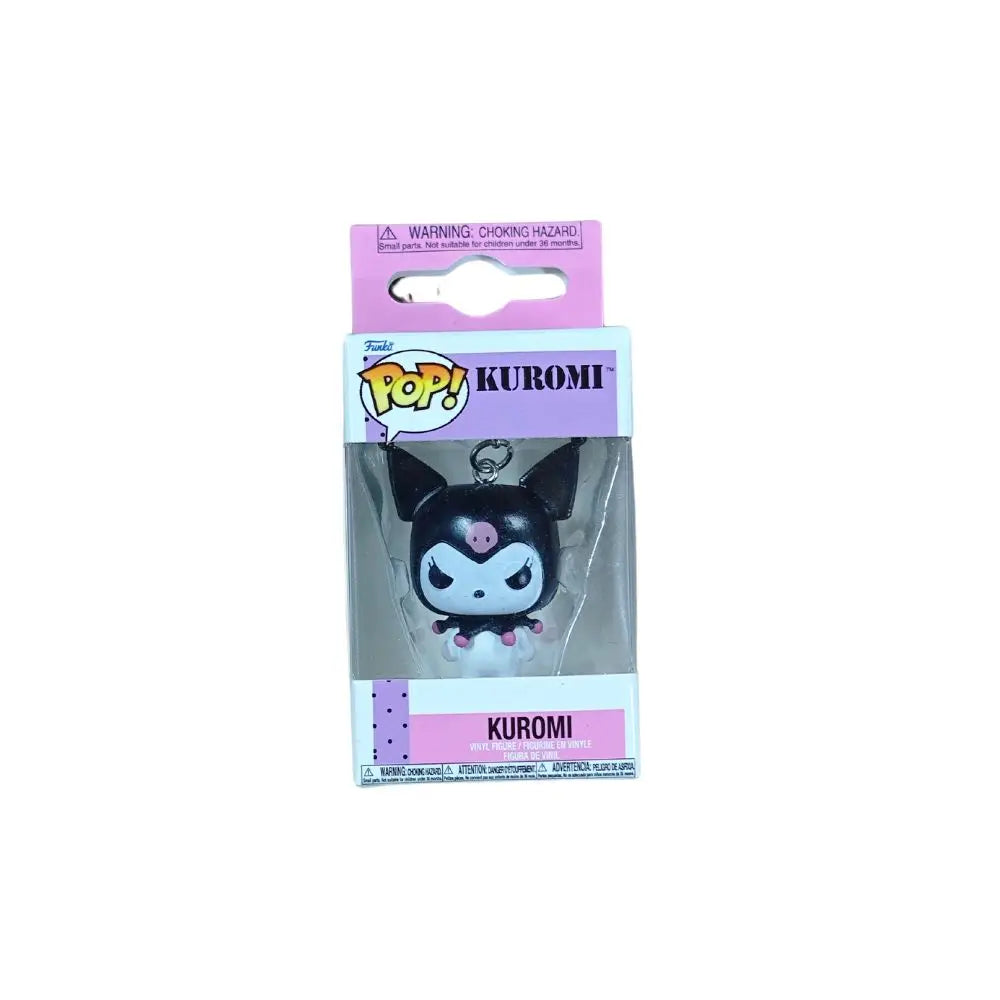 My Melody Kuromi With Baku Keychain Toy Hello Kitty Pochacco Devil Kuromi Pocket Pop Keychain Collectible Model Toys Good Vibrations