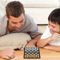 Mini Magnetic Chess Board Game Toys Folding Magnetic Plastic Chessboard Portable Interactive Toy for Kids Adult Birthday Gift Good Vibrations Adult Super Store