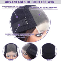 Glueless Wigs Human Hair For Women Kinky Straight Human Hair Wigs Pre Plucked Easy To Wear And Go 4x4 Lace Front Wig Nautural Good Vibrations