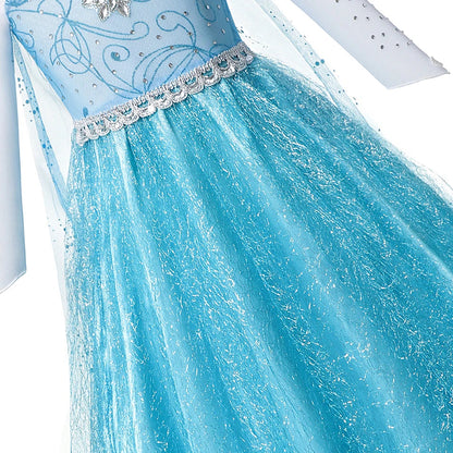 Summer Fancy Queen Elsa Anna Costume Girls Princess Dress Toddler Halloween Cosplay Party Vesidos For 2-10 Years Good Vibrations