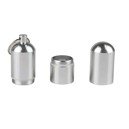 Silver Aluminum Alloy Cigarette Box Waterproof Cigarete Case Pill Toothpick Capsule Cigarette Accessory Mens Gift Gadgets Good Vibrations