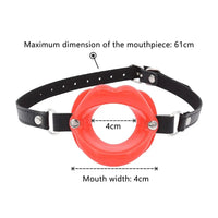 Adult Games Silicone Lips O Ring Open Mouth Gag Oral Fetish Obedient Slave BDSM Bondage Restraints Cosplay Sexy Toys Accessories GOOD Vibrations
