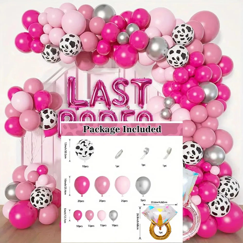 134pcs Wedding Themed Balloon Set for Proposals and Wedding Occasions, Birthdays, Bachelorette Parties, Anniversaries and More Good Vibrations
