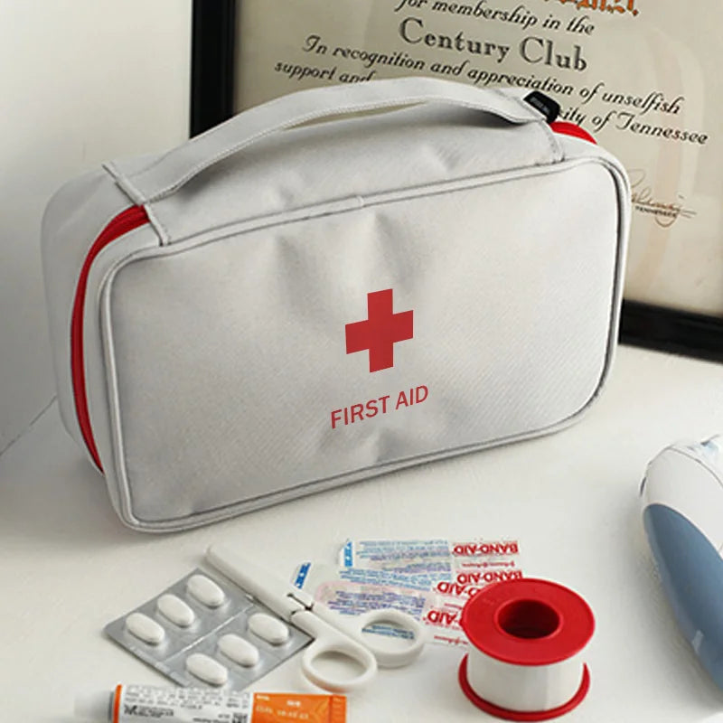 First Aid Kit Emergency Survival Bag Handbag Durable Trauma Bag Compact Rescue Tote Bag Portable Medicine Storage Bag Good Vibrations